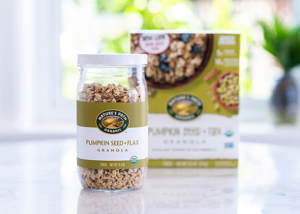 Nature’s Path granola in a reusable jar (credit: Loop). AGATHÓN 09 | 2021