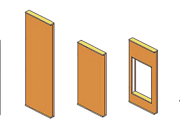 Customization of digitized panel models starting from a single information matrix (credit: E. Belardi, Archicart®, 2021). AGATHÓN 12 | 2022