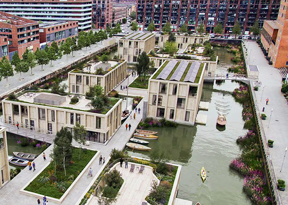 Spoorweghaven District (2025) in Rotterdam, The Netherlands, designed by MAST (source: Domus, 2025). AGATHÓN 18 | 2025