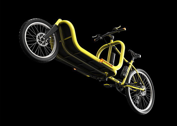 Modular bike project proposal: e-cargo bike layout, Size ‘M’; e-cargo bike layout, Size ‘L’ (credits: the Authors, 2025). AGATHÓN 19 | 2026